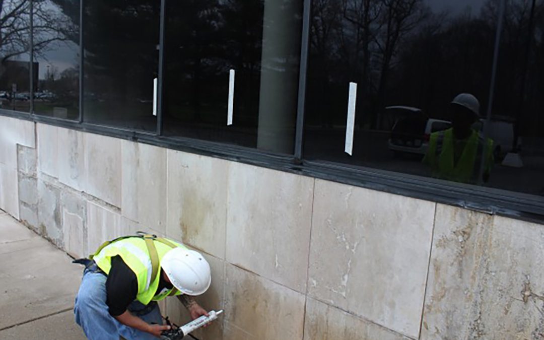 Canfield Scientific – Parsippany, NJ – Chemical Cleaning, Sealing and Travertine Repair and Restoration